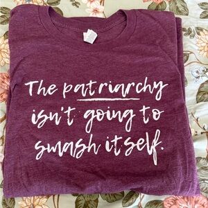 Bella Canvas Plum Crewneck T-Shirt with White Tag